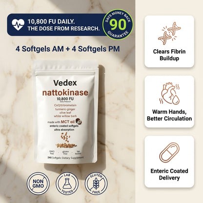 Get Your Blood Moving Again with Nattokinase (10,800 FU)