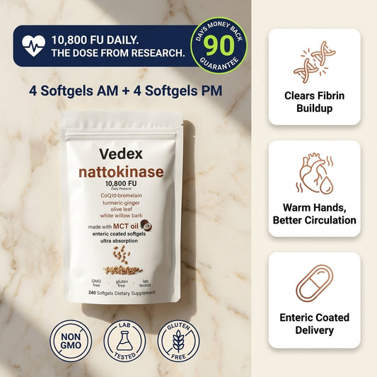 Get Your Blood Moving Again with Nattokinase (10,800 FU)